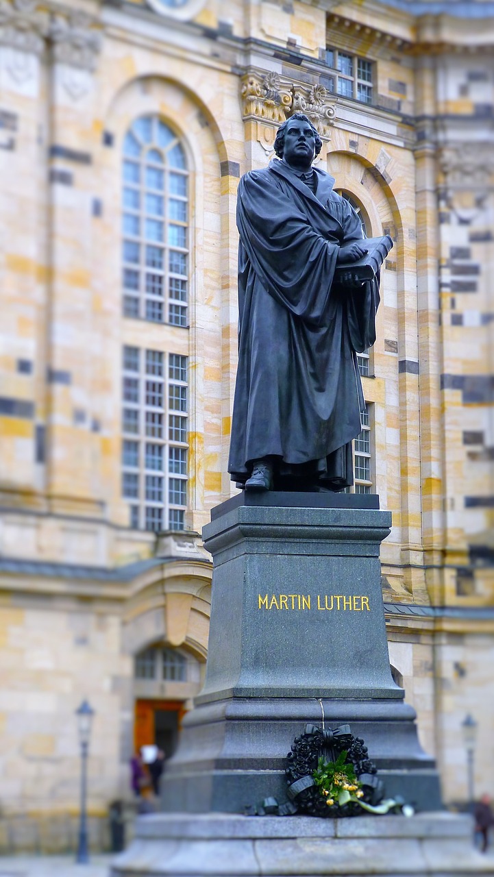 martin luther, monument, statue