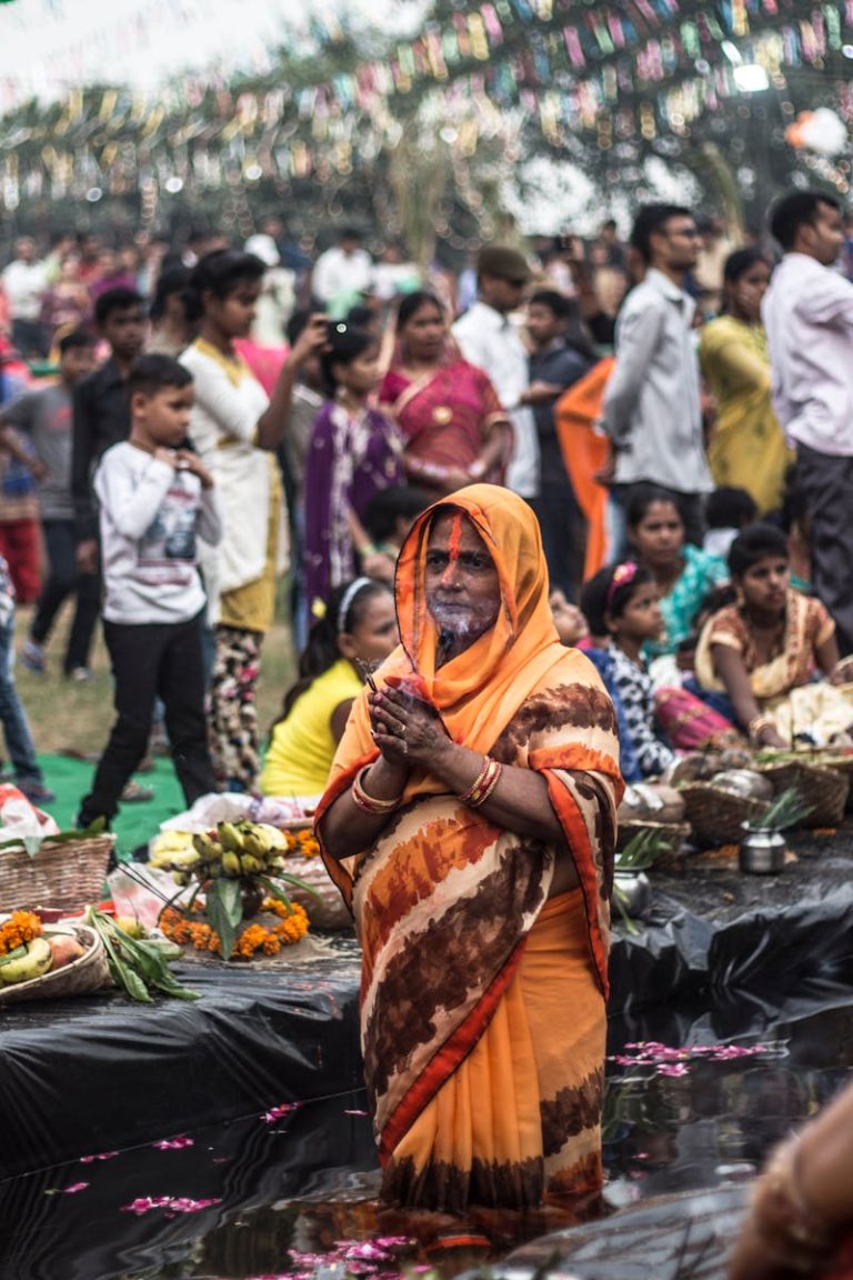 Group of People at Festival