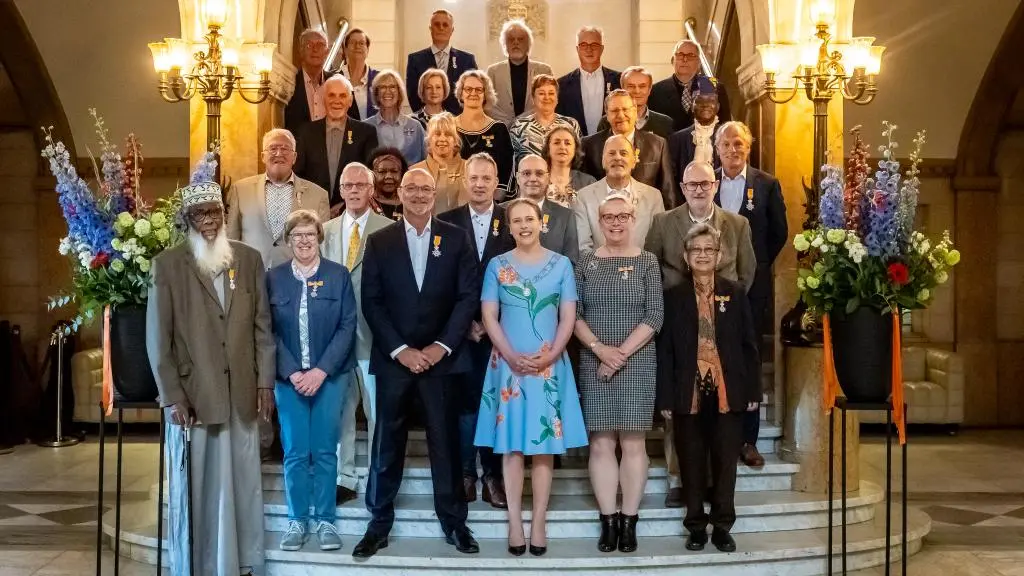 Alle ontvangers van een onderscheiding in Rotterdam